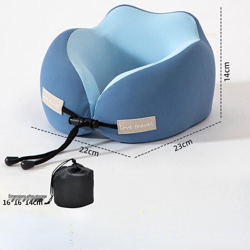 Mussel Memory Foam U-shaped Travel Neck Pillow