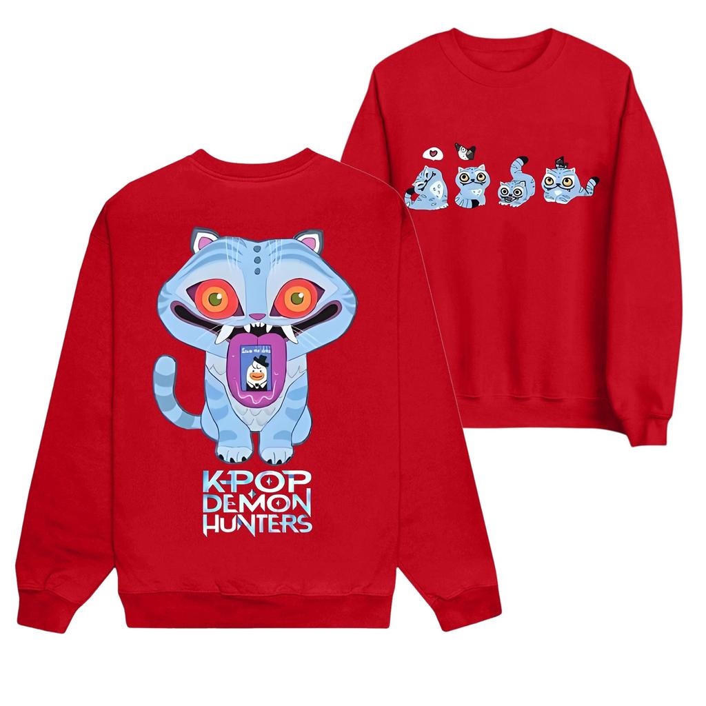 Women's Fashion Casual Print Casual Long Sleeve Round Neck Sweatshirt Top