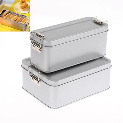 Buckle Tin Box Rectangular Tinplate Box With Lid Metal Storage Box Cake Packaging Box With Buckle Candy Box