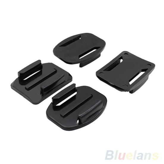 12Pcs Flat Curved Adhesive Mount Camera Base for SJ4000 Gopro Hero 1/2/3/3+