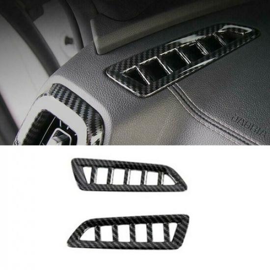 Carbon Fiber Dashboard Air Outlet Vent Cover Trim For KIA Sorento 2021 2022 2023