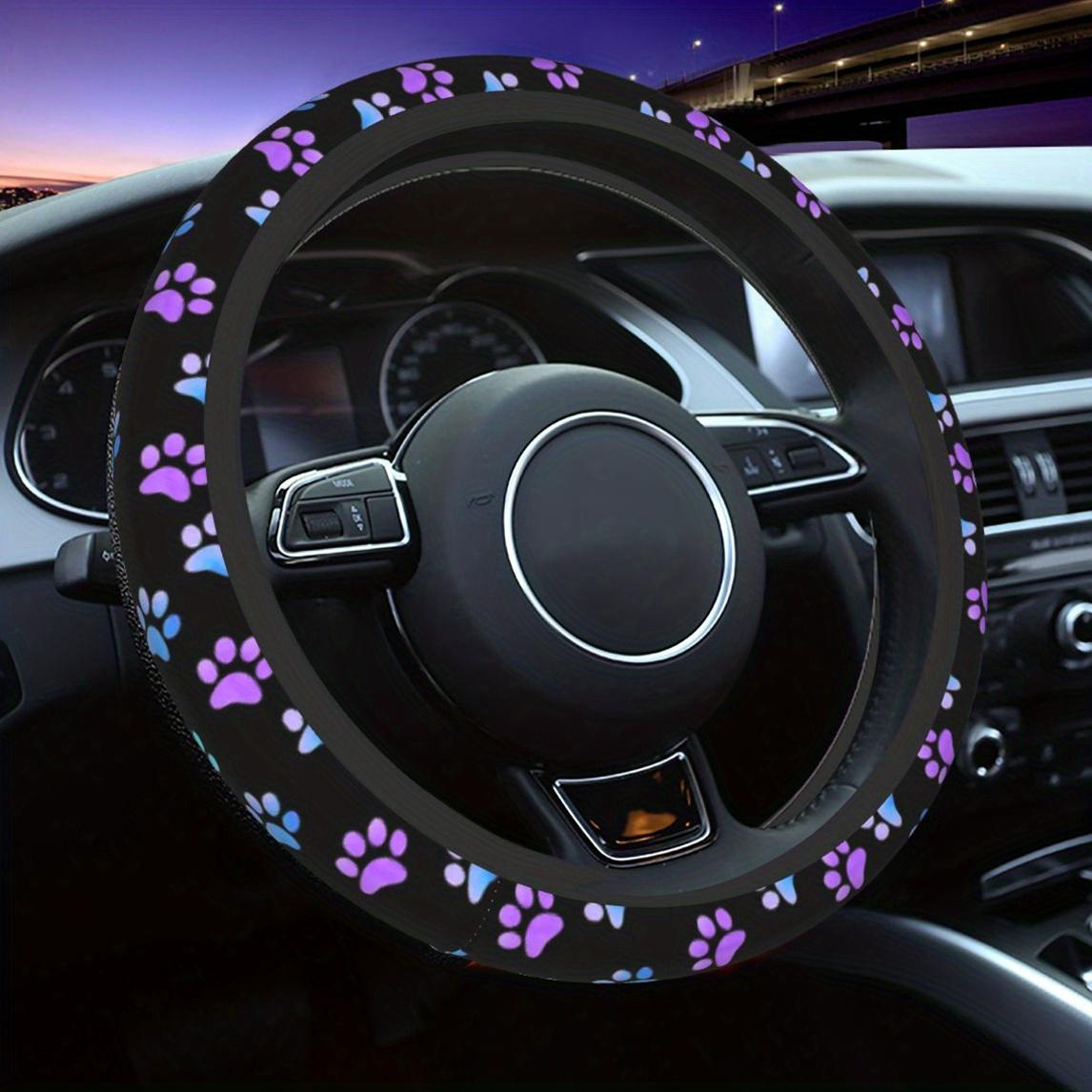 1pc Car Steering Wheel Cover, Universal 15 Inch Anti-Slip Car Steering Wheel Protector Cover Car Decor Accessories, No Inner Ring