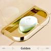 Soap Dishes Solid Brass Wall Mounted Soap Dish Holder For Bathroom Storage Bathroom Accessories Black Soap Box F81359