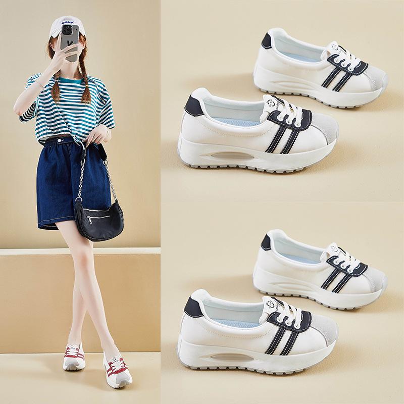 Damskie koreańskie buty do biegania inspirowane Forrestem Gumpem, zwiększające wzrost Q3606 - Wiosna 2025 Oddychające sneakersy casualowe