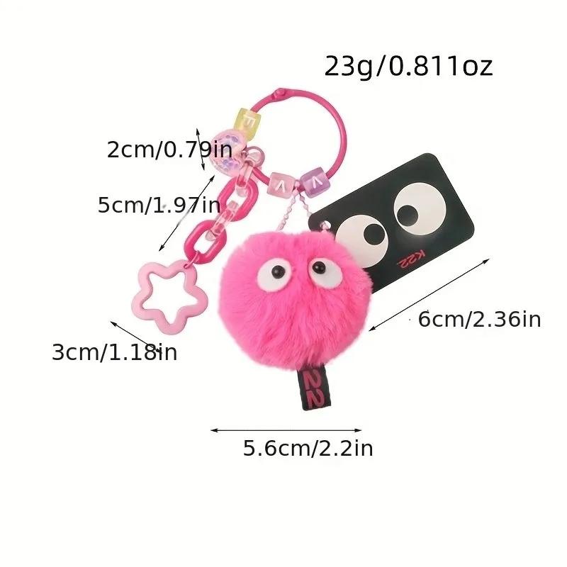 Small Fresh Colorful Plush Figurine Coal Briquettes Elf Doll Pendant Car Bag Accessories Decoration