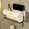 Plastic Toilet Paper Holder Wall Mounted Paper Towel Storage Box Practical Cosmetic Shelf  Kitchen