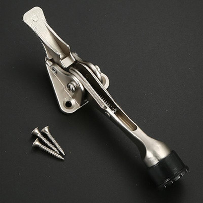 Türstopper Heavy Duty Zinklegierung Türstopper Bodenmontiert Torhalterung Kick-Down Türhalter für Zuhause Büro