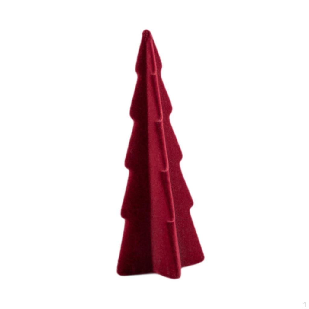 Artificial Christmas Tree for Table, Ceramic Statue Home Decoration Ornament Bedside Table Small