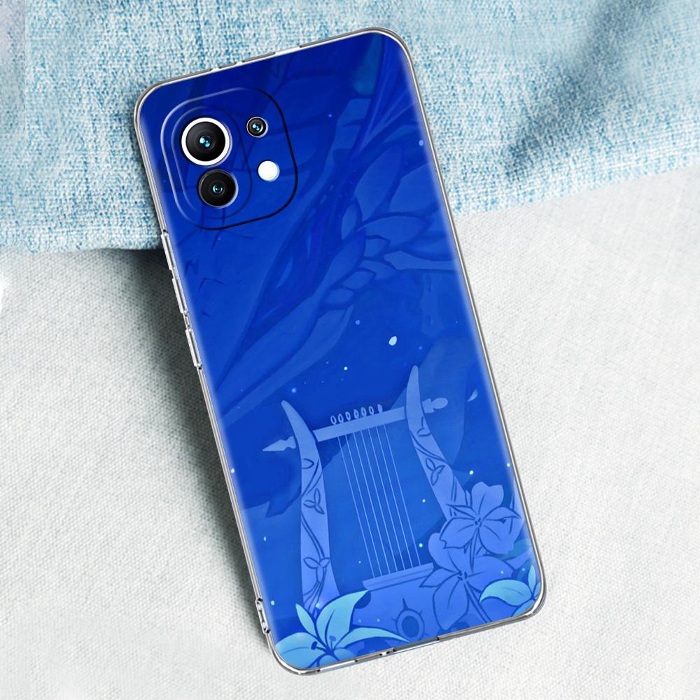 Genshin Impact Logo For Poco X5 X3 NFC F5 F4 F3 M3 Clear Phone Case For Xiaomi 12T 12 13 Lite 11 Ultra Mi 10T 5G 11X Pro Cover