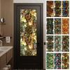 Window Privacy Film Static Stained Glass Clings Removable PVC Decorative Window Film