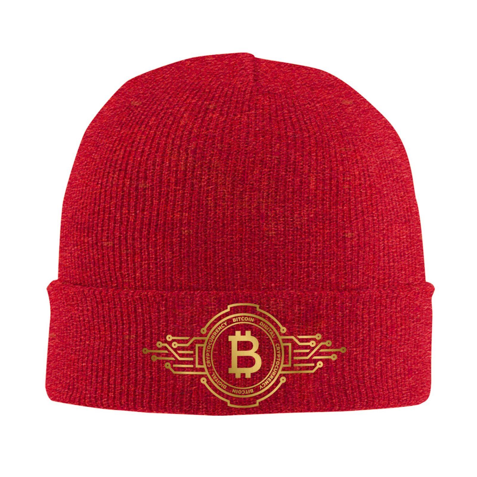 Bitcoin Blend Bonnet Hats Hip Hop Hats for Unisex Unisex Winter Keep Warm Skullies Beanies Caps Unisex Adult Bonnet Hats