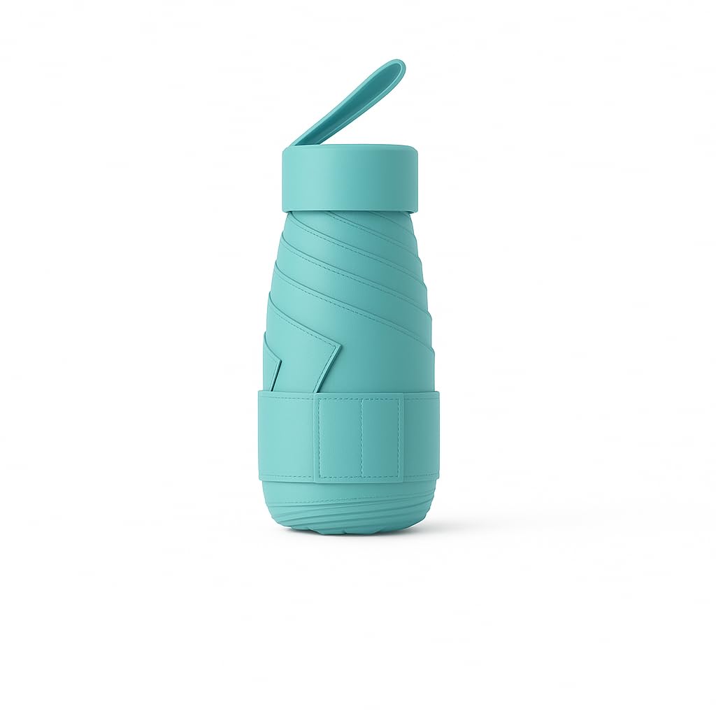 YUENZEE 245g Compact Folding Umbrella Manual 90cm Diameter UV Protection Rain or Shine 6 Ribs and Windproof Design Perfect for and Travel Unisex