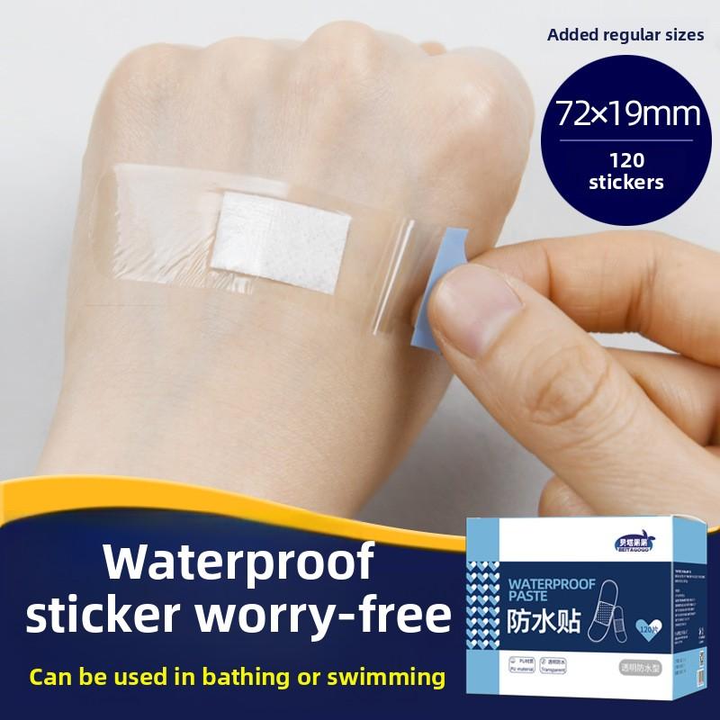 50/120Pcs Transparent Adhesive Wound Plaster Waterproof Medical Anti-Bacteria Band Aid Bandages Home Travel First Aid Kit