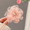Tulle Flower Hair Clips Flower Hair Barrette Flower Alligator Duckbill Clips Decorative Hair Accessories for Beach Party