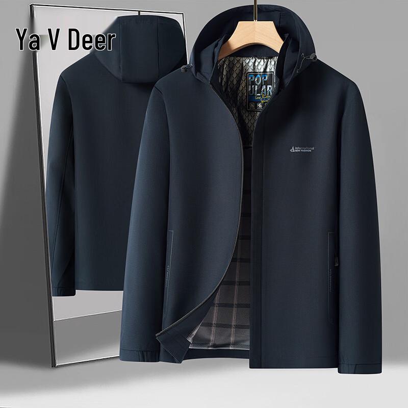 

Yalu Men s Detachable Hood Business Jacket 185