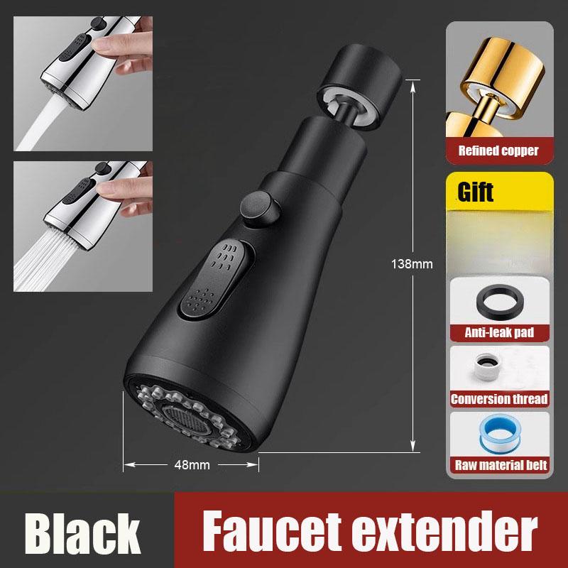 Universal 720° Kitchen Faucet Extender Aerator Splash Filter Kitchen Washbasin Faucet Bubbler Nozzle Sink Water Tap Bubbler