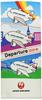 Marushin Face JAL Japan 34 X Rainbow 0310403300 Towel, Airlines, Approx. 80cm, Sky,
