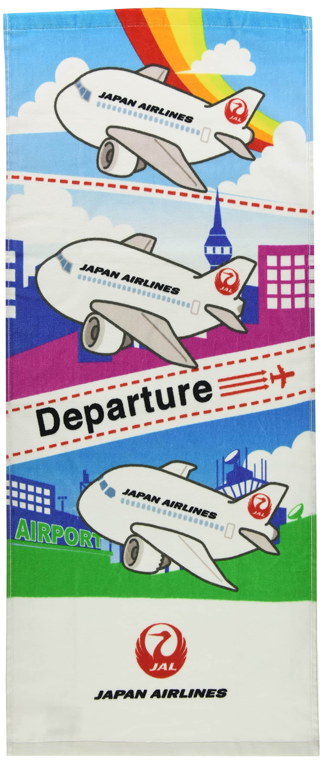 

Marushin Лицо JAL Япония 34 x Радуга 0310403300 Полотенце, Авиалинии, ок.. 80см, Небо,