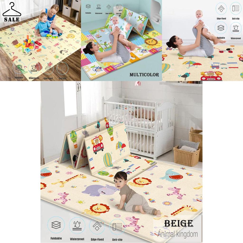 Double Sided Foldable Foam Play Mats Waterproof Anti-slip Thick Picnic Mat