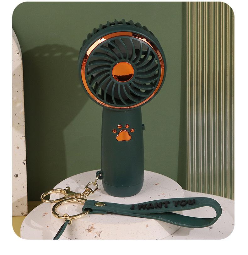 2025 Summer New Mini Mini Fan Cute Cartoon Portable Charging USB Handheld Fan Student Outdoor Fan