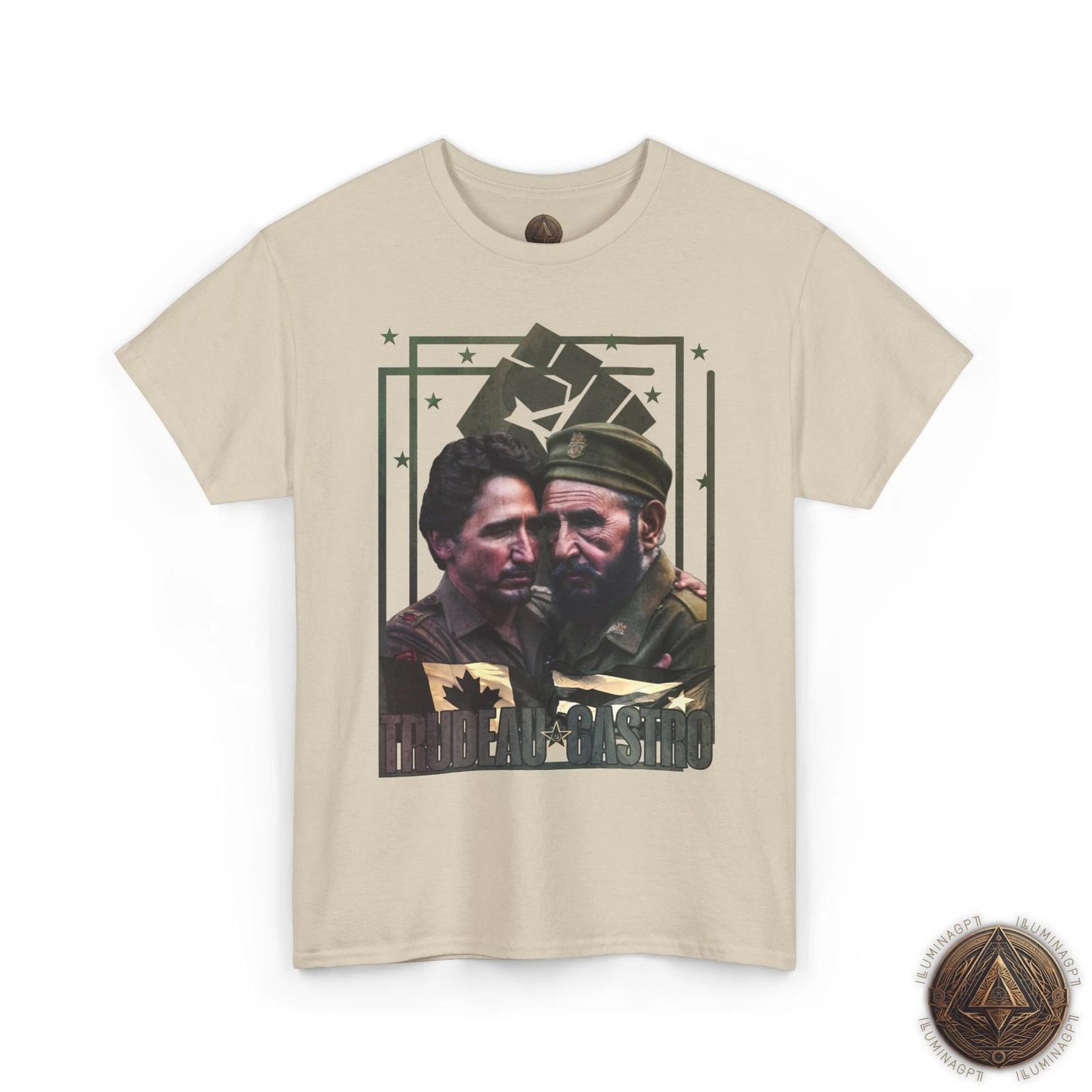 Trudeau Castro T shirt, Justin Trudeau Fidel Castro Conspiracy Tee, Funny Canada S