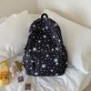Schoolbag New College Student Backpack Women's Large Capacity Burden Reduction Student School Bag Lightweight Fashion Star Going Casual Backpack