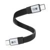 Silicone USB C To USB C Cable 80Gbps 8K@60Hz 240W Fast Charging Data Cord Video Cable for Smartphone Laptops