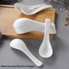 Qiwei Pure White Ceramic Dining Spoon