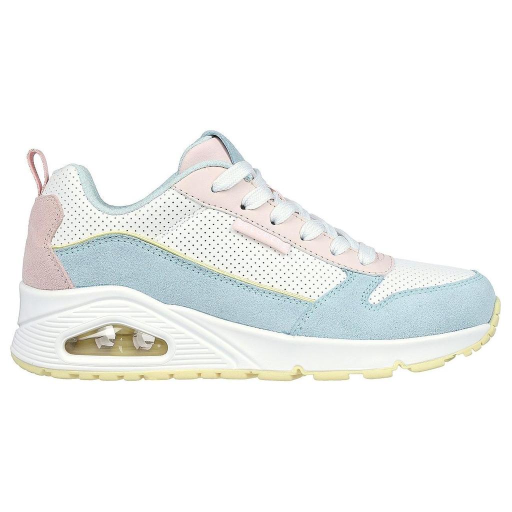 Skechers Versatile Comfortable Lightweight Durable Balance Low-Top Casual Shoes Women sneakers Blue Pink 177105-LBPK
