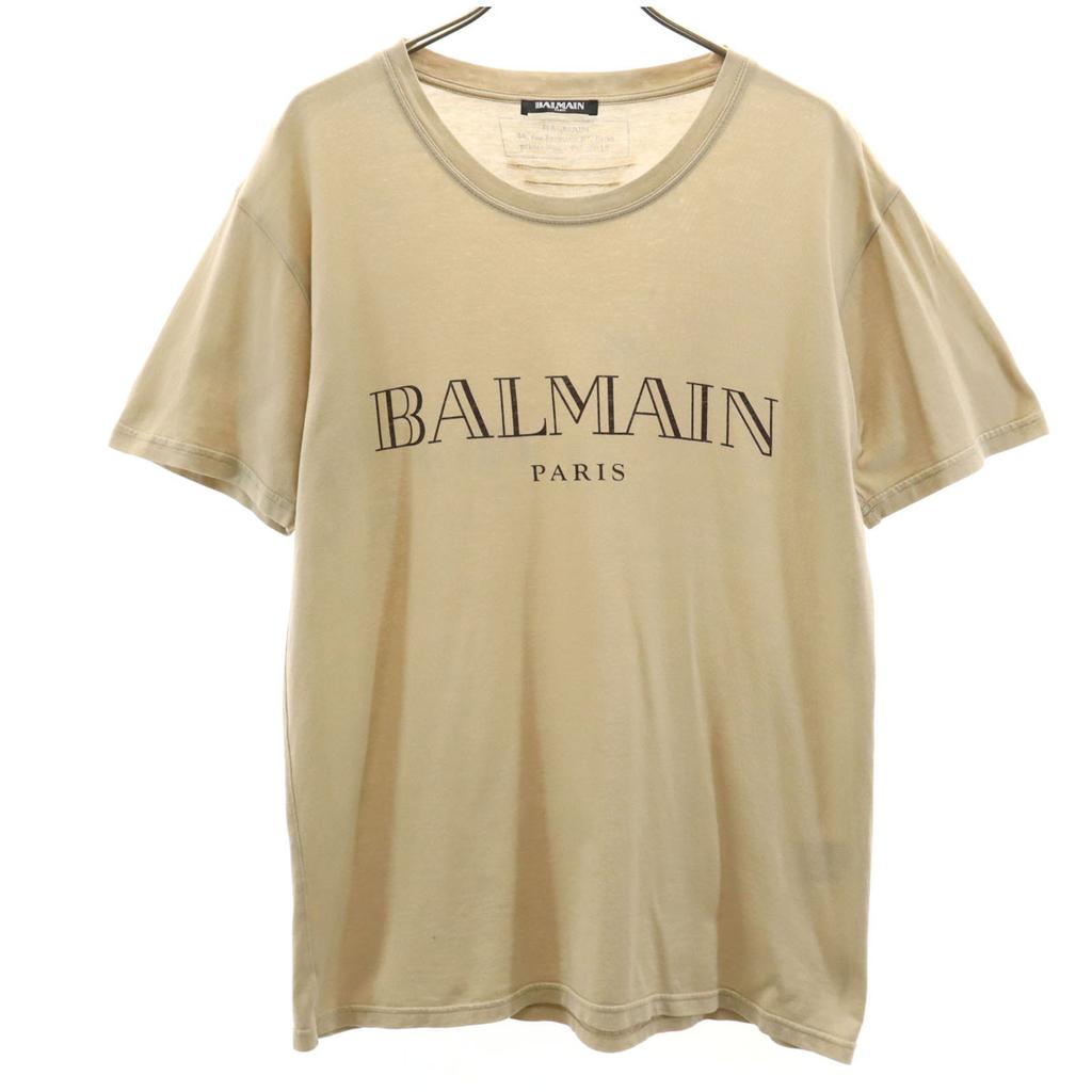 BALMAIN Short sleeve T-shirt XS beige Men's Used