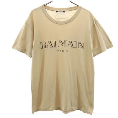 Balmain Short Sleeve T-shirt XS Beige Men's Used