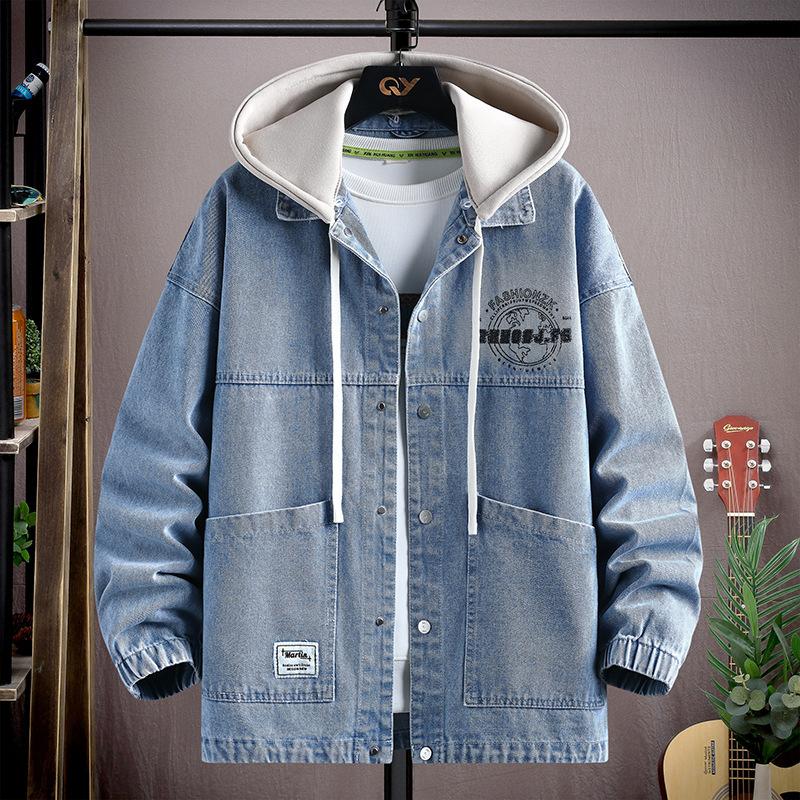 Autumn Coat High School Junior High School Boy Denim Jacket 13-year-old 15-year-old Teen Loose Top