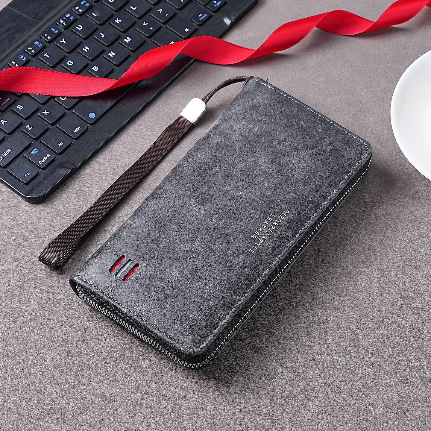 

Men s 2025 Multi-Card Slot Wallet - Large Capacity, Casual Long Wallet with Mobile Phone and Coin Purse.