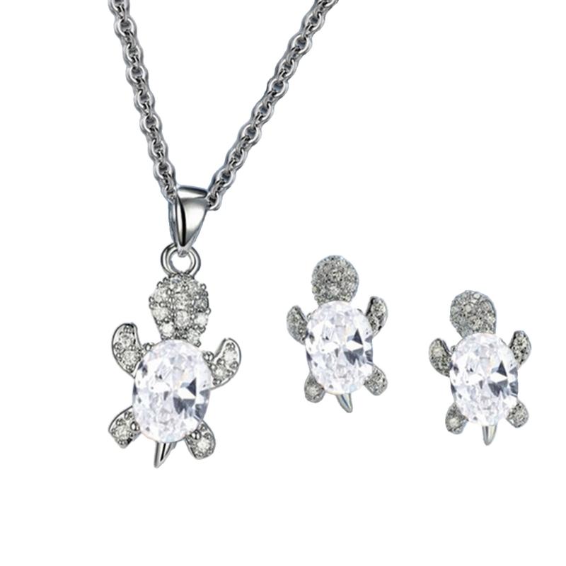 Pack of 2 Elegant chelonian Jewelry Sets for Women and Girls Alloy Craftsmanship Jewelry Collection