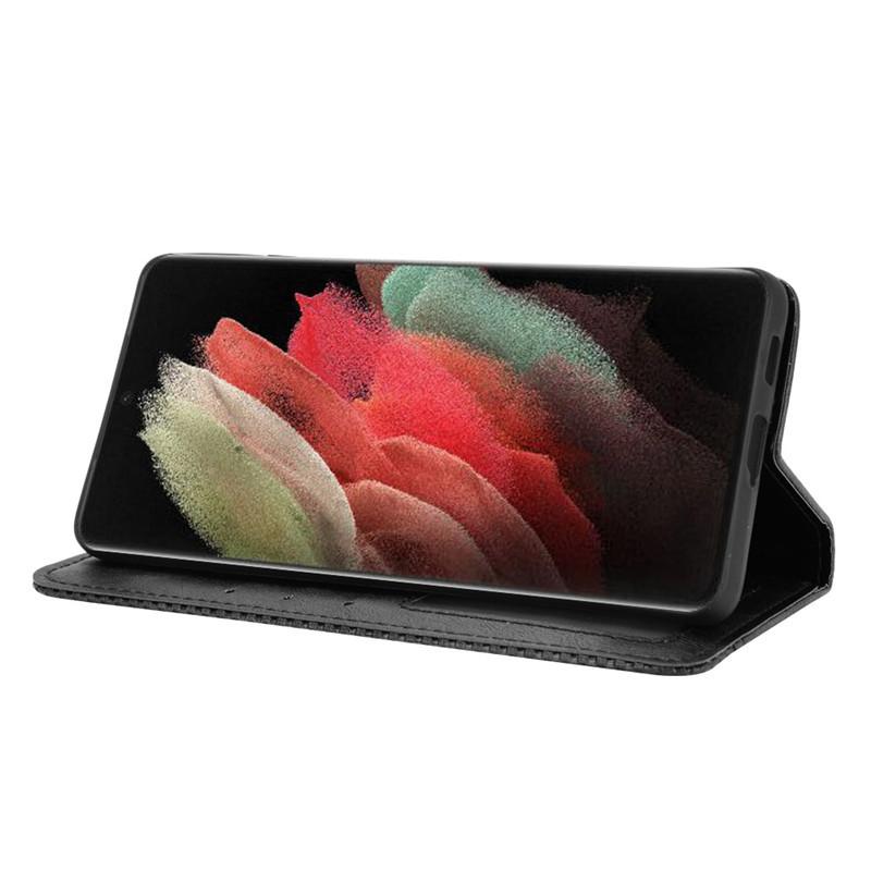 Suitable for Samsung Galaxy S26 Ultra Phone Case, S22 Phone Leather Cover, S25 Plus Magnetic Flip Cover, S24