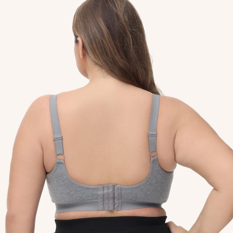 No Steel Ring Seamless Large Size Bra Full Cup Fat Girl Breathable 80B-120E Underwear