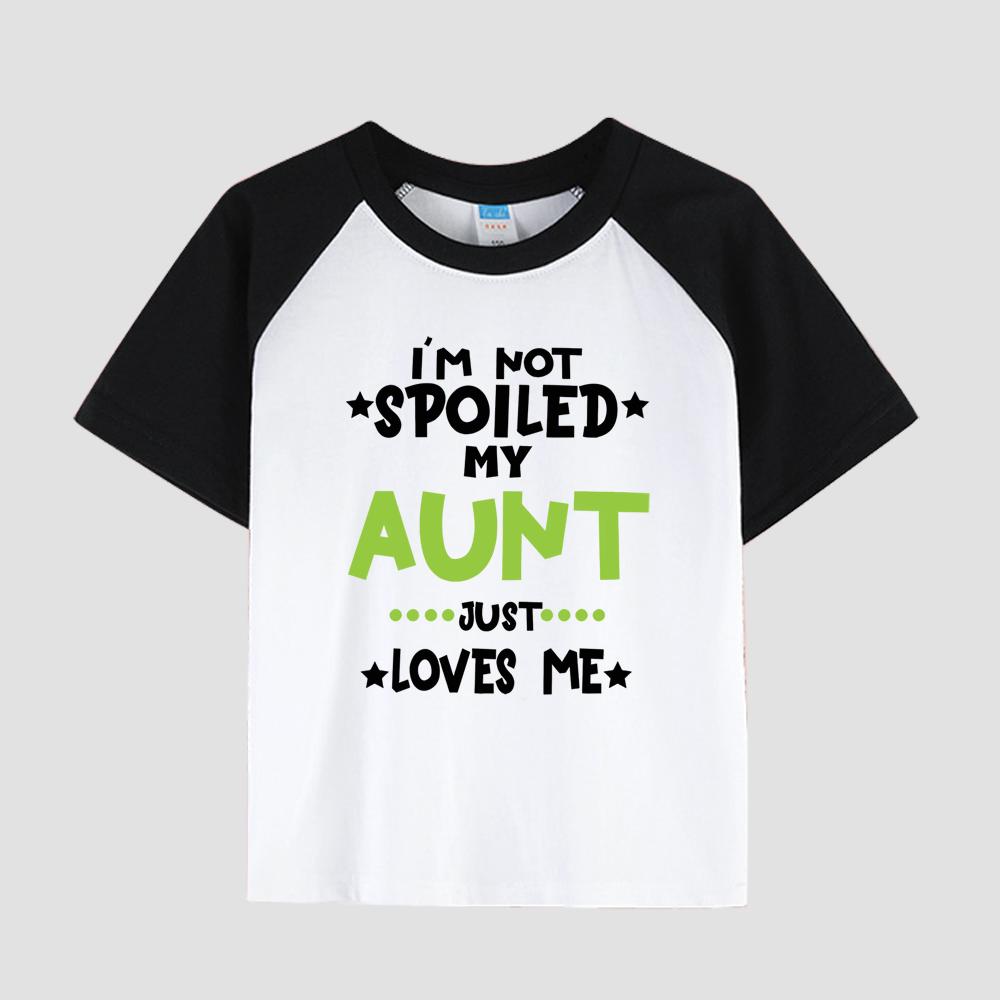Children's Short Sleeve T-Shirt with Drop Shoulder, Round Neck, Cotton Fabric, Boy's Casual Fashion Top for Summer