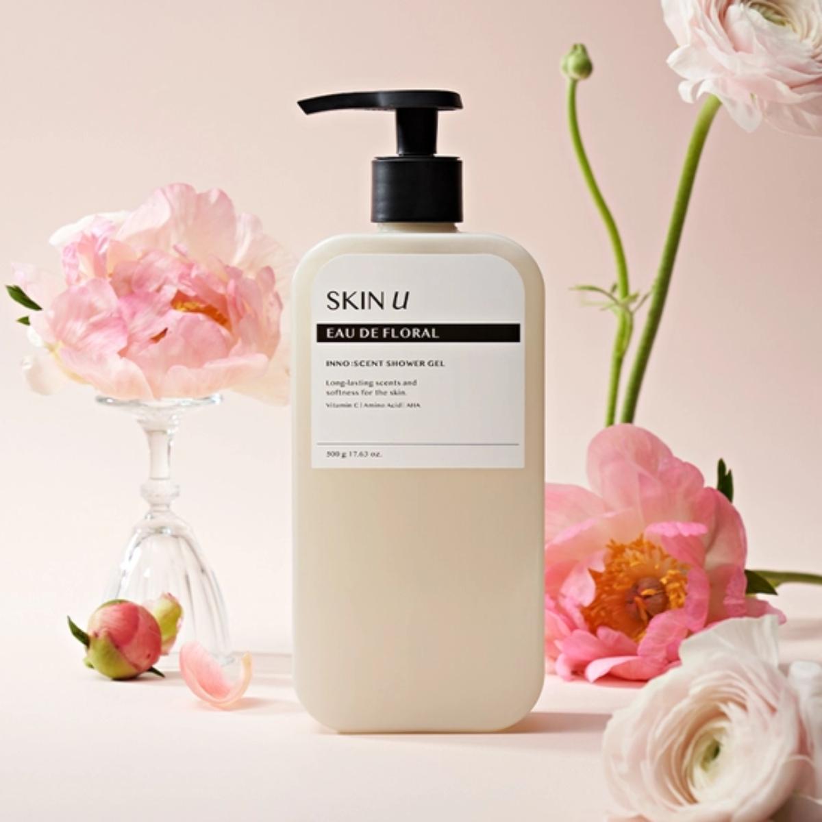 

[Skin U] Гель для душа Inno Scent 500г (Sunset Orange, Цветочная вода) Eau De Floral 500g