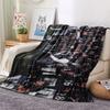 BAL Ravens Printed Flannel Blanket, soft throw for bedroom sofa, washable, fan merchandise, great gift.