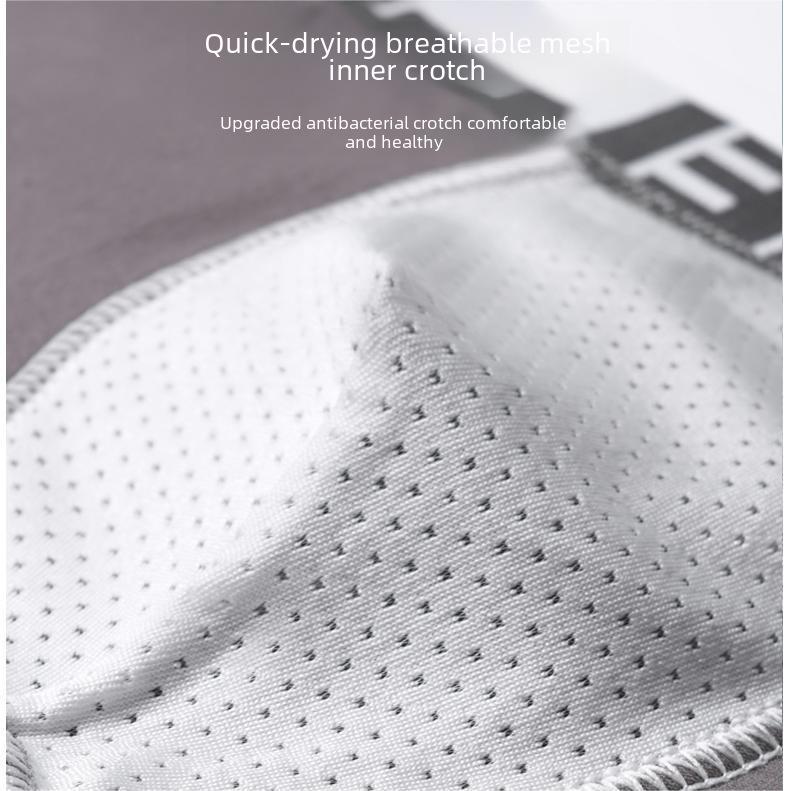 Men's Pure Cotton Boxer Briefs - Youth Casual Underwear