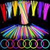 50/100Pcs Fluorescence Sticks Party Multicolor Glowing Stick Bright Colorful Light Bright Bendable Glow Bracelet Party Supplies