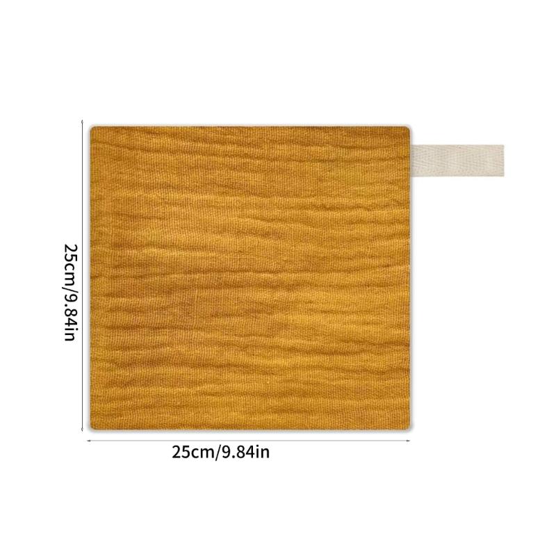 Thick 4 Layer Face Towel Soft Absorbent Baby Square Towel Comfortable Washcloths for Newborns 3pcs Set 25x25cm