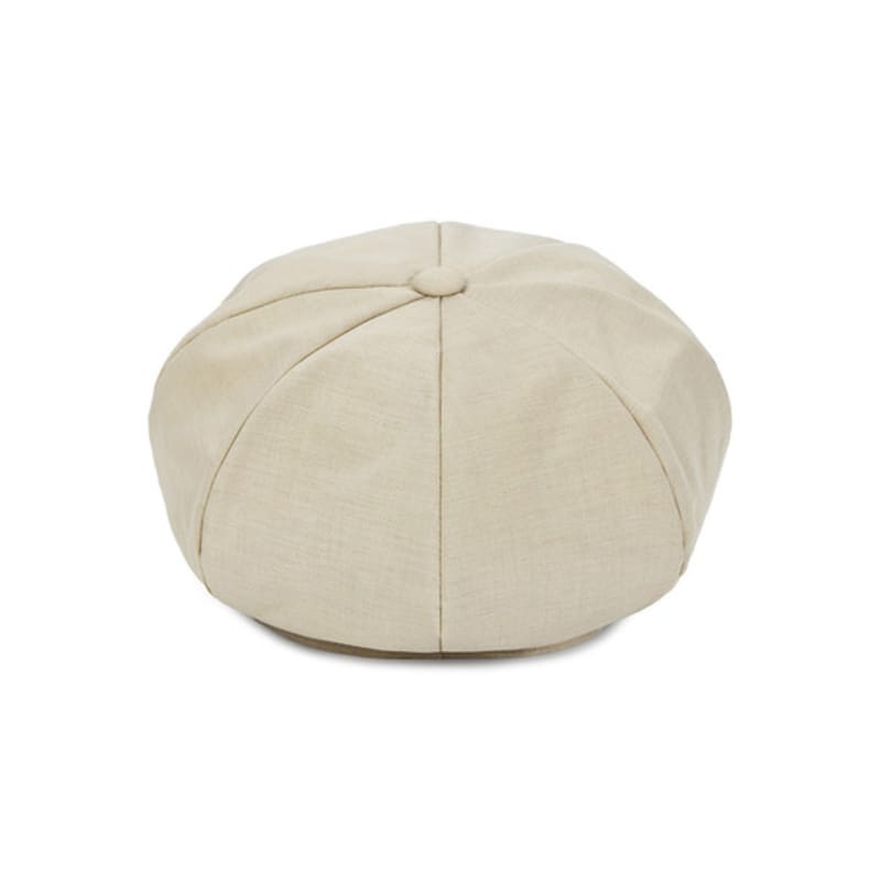 VARZAR VA Studded Newsboy Cap Beige