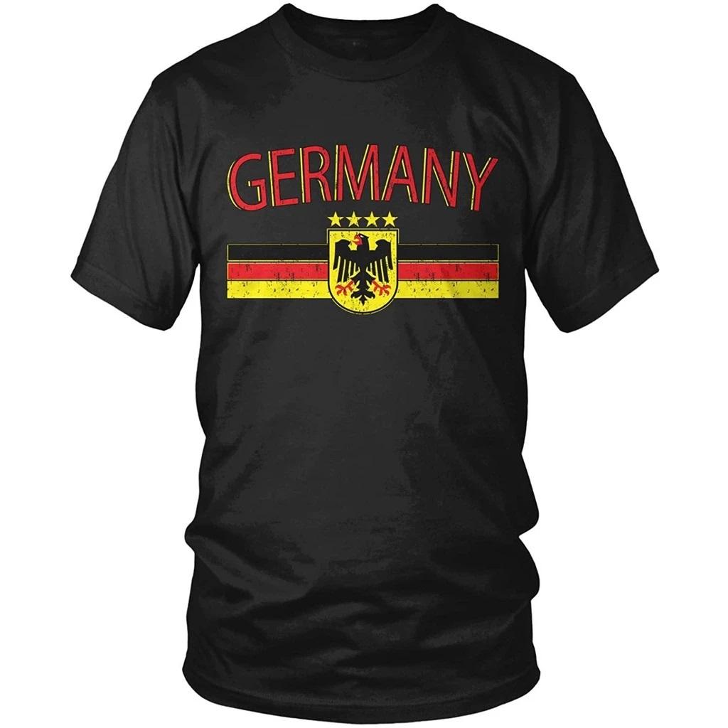 Almanya Bayrağı Kartal Arması Kick Boks Muay Thai Tişört Grafik Retro Vintage 3D Baskı Erkek Kadın Unisex Kısa Kollu Yuvarlak Yaka