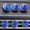 Car Interior Clock Auto Watch Thermometer Hygrometer Blue for Home Automobiles Decoration Ornament Accessories