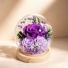 Glass Cover Eternal Flower Gift Box Finished Product 110 Qixi Festival Valentine's Day Gift Birthday Enterprise Purchase Can Be DIY