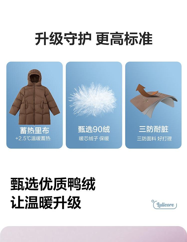Girls' Three Proof Thermal Storage Down Jacket
