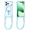 For IP17PROMAX 3-in-1 Transparent Magnetic Phone Case Small Four Corner Hanging Rope for Apple 17 Phone Case
