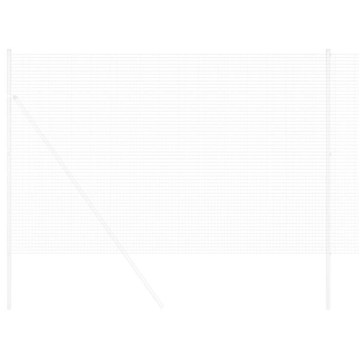 VidaXL Welded Wire Fence 1.5x50 M Galvanized Steel 42004976