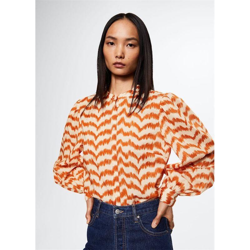 

European and American-Style Retro Cotton Loose Long-Sleeve Shirt Image color XXS